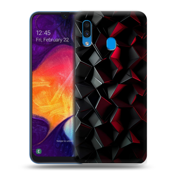 Силиконовый противоударный чехол на Samsung Galaxy A40 с принтом Абстракция