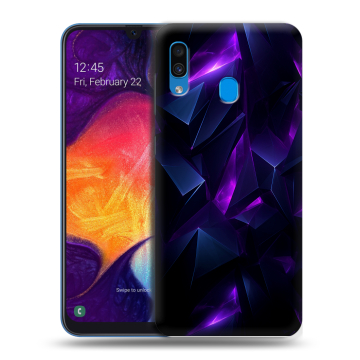 Силиконовый противоударный чехол на Samsung Galaxy A40 с принтом Абстракиция