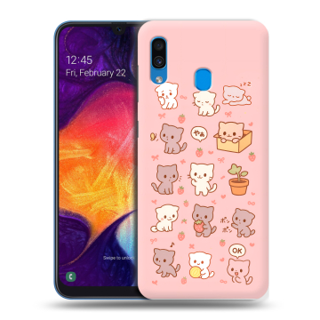 Силиконовый противоударный чехол на Samsung Galaxy A40 с принтом Hello Kitty Хелоу Кити Силиконовый противоударный чехол на Samsung Galaxy A40 с принтом Hello Kitty Хелоу Кити