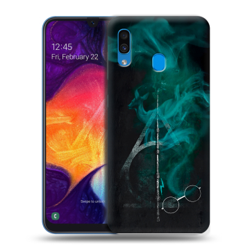 Силиконовый противоударный чехол на Samsung Galaxy A40 с принтом Гарри Поттер Harry Potter