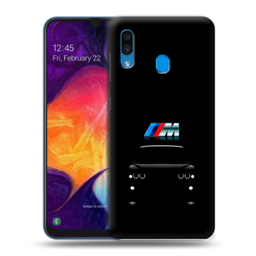 Силиконовый противоударный чехол на Samsung Galaxy A40 с принтом БМВ BMW