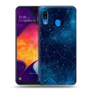 Силиконовый противоударный чехол на Samsung Galaxy A40 с принтом Космос звезды Силиконовый противоударный чехол на Samsung Galaxy A40 с принтом Космос звезды