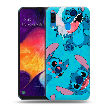 Силиконовый противоударный чехол на Samsung Galaxy A40 с принтом Лило и Стич