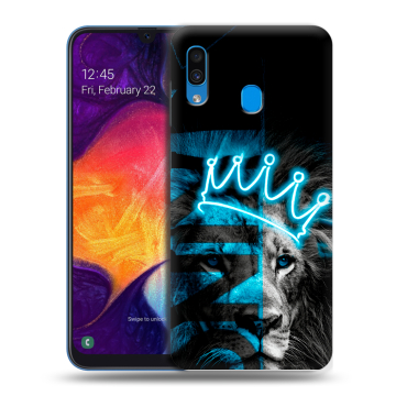 Силиконовый противоударный чехол на Samsung Galaxy A40 с принтом Король лев Силиконовый противоударный чехол на Samsung Galaxy A40 с принтом Король лев