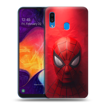 Силиконовый противоударный чехол на Samsung Galaxy A40 с принтом Spiderman Человек паук