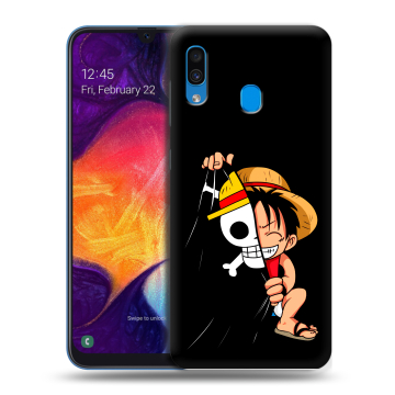 Силиконовый противоударный чехол на Samsung Galaxy A40 с принтом One Piece Ван Пис Силиконовый противоударный чехол на Samsung Galaxy A40 с принтом One Piece Ван Пис