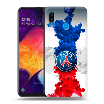 Силиконовый противоударный чехол на Samsung Galaxy A40 с принтом PSG ПСЖ Силиконовый противоударный чехол на Samsung Galaxy A40 с принтом PSG ПСЖ