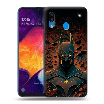 Силиконовый противоударный чехол на Samsung Galaxy A40 с принтом Batman Бэтмен Силиконовый противоударный чехол на Samsung Galaxy A40 с принтом Batman Бэтмен