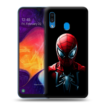 Силиконовый противоударный чехол на Samsung Galaxy A40 с принтом Spiderman Человек паук