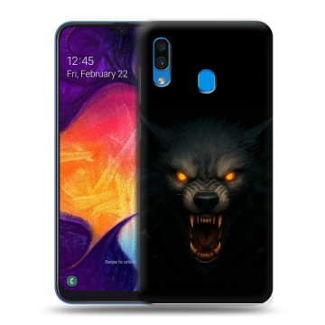 Силиконовый противоударный чехол на Samsung Galaxy A40 с принтом Волк Силиконовый противоударный чехол на Samsung Galaxy A40 с принтом Волк