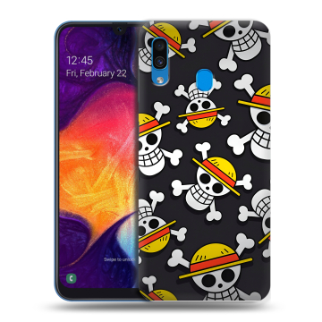 Силиконовый противоударный чехол на Samsung Galaxy A40 с принтом One Piece Ван Пис Силиконовый противоударный чехол на Samsung Galaxy A40 с принтом One Piece Ван Пис