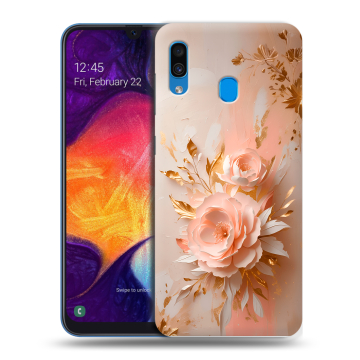 Силиконовый противоударный чехол на Samsung Galaxy A40 с принтом женский Силиконовый противоударный чехол на Samsung Galaxy A40 с принтом женский