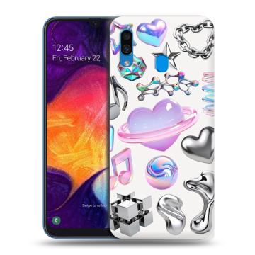 Силиконовый противоударный чехол на Samsung Galaxy A40 с принтом Y2K Силиконовый противоударный чехол на Samsung Galaxy A40 с принтом Y2K