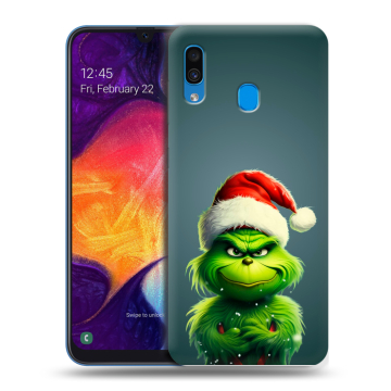 Силиконовый противоударный чехол на Samsung Galaxy A40 с принтом Новый год Силиконовый противоударный чехол на Samsung Galaxy A40 с принтом Новый год