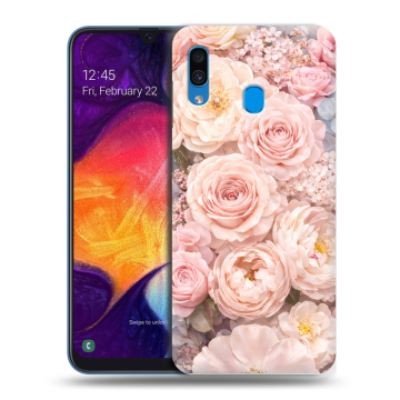 Силиконовый противоударный чехол на Samsung Galaxy A40 с принтом женский Силиконовый противоударный чехол на Samsung Galaxy A40 с принтом женский