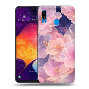 Силиконовый противоударный чехол на Samsung Galaxy A40 с принтом женский Силиконовый противоударный чехол на Samsung Galaxy A40 с принтом женский