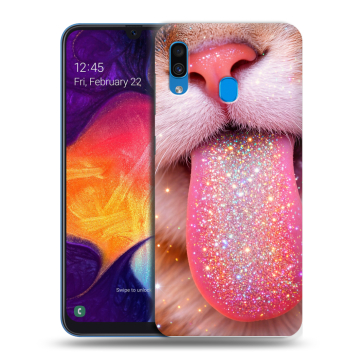 Силиконовый противоударный чехол на Samsung Galaxy A40 с принтом для девочек Силиконовый противоударный чехол на Samsung Galaxy A40 с принтом для девочек