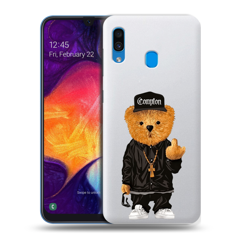 Пластиковый чехол на Samsung Galaxy A40 с принтом Плюшевый медведь Пластиковый чехол на Samsung Galaxy A40 с принтом Плюшевый медведь