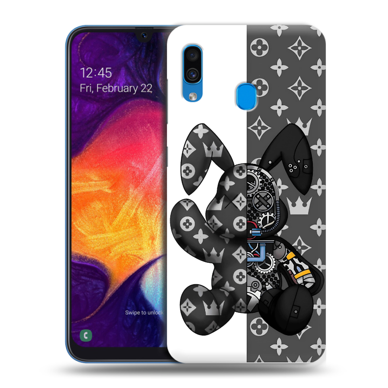 Пластиковый чехол на Samsung Galaxy A40 с принтом Луи робот Пластиковый чехол на Samsung Galaxy A40 с принтом Луи робот