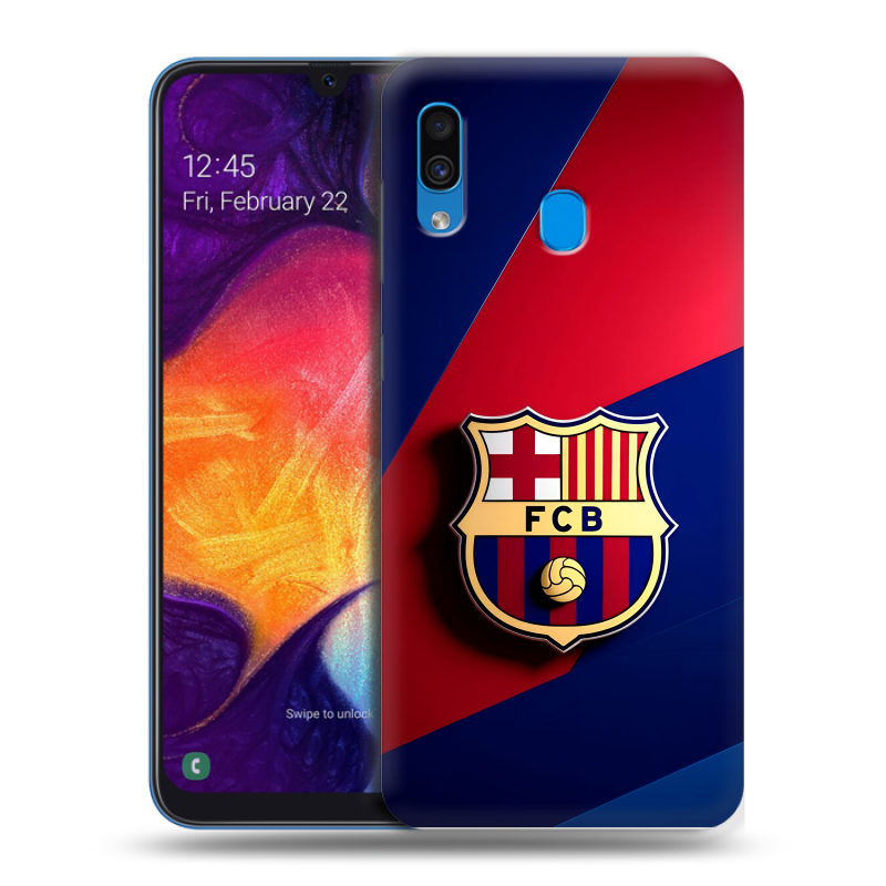 Пластиковый чехол на Samsung Galaxy A40 с принтом Барселона Barcelona Пластиковый чехол на Samsung Galaxy A40 с принтом Барселона Barcelona