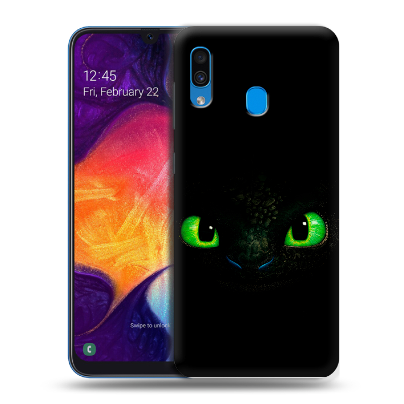 Силиконовый противоударный чехол на Samsung Galaxy A40 с принтом Как приручить дракона Силиконовый противоударный чехол на Samsung Galaxy A40 с принтом Как приручить дракона