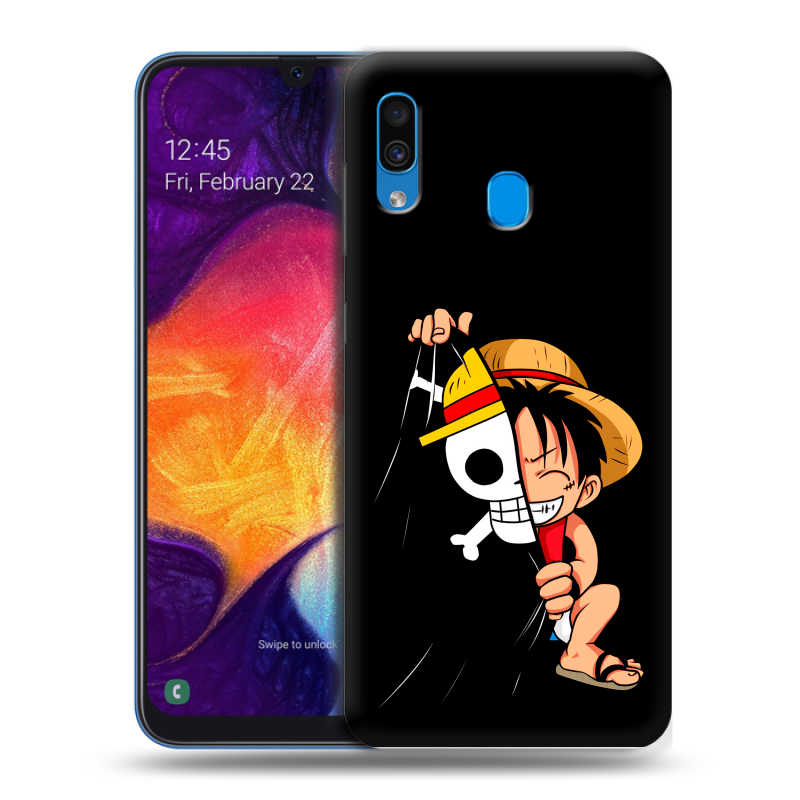 Силиконовый противоударный чехол на Samsung Galaxy A40 с принтом One Piece Ван Пис Силиконовый противоударный чехол на Samsung Galaxy A40 с принтом One Piece Ван Пис