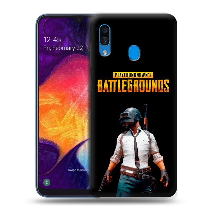 Пластиковый чехол на Samsung Galaxy A40 с принтом PUGB ПАГБ Пластиковый чехол на Samsung Galaxy A40 с принтом PUGB ПАГБ