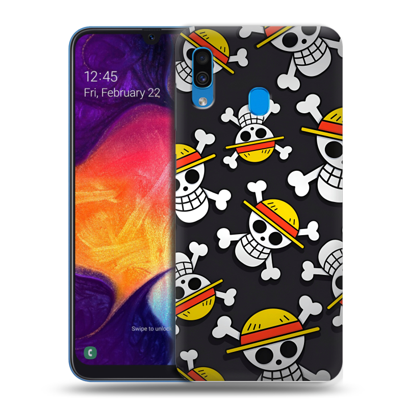 Пластиковый чехол на Samsung Galaxy A40 с принтом One Piece Ван Пис Пластиковый чехол на Samsung Galaxy A40 с принтом One Piece Ван Пис
