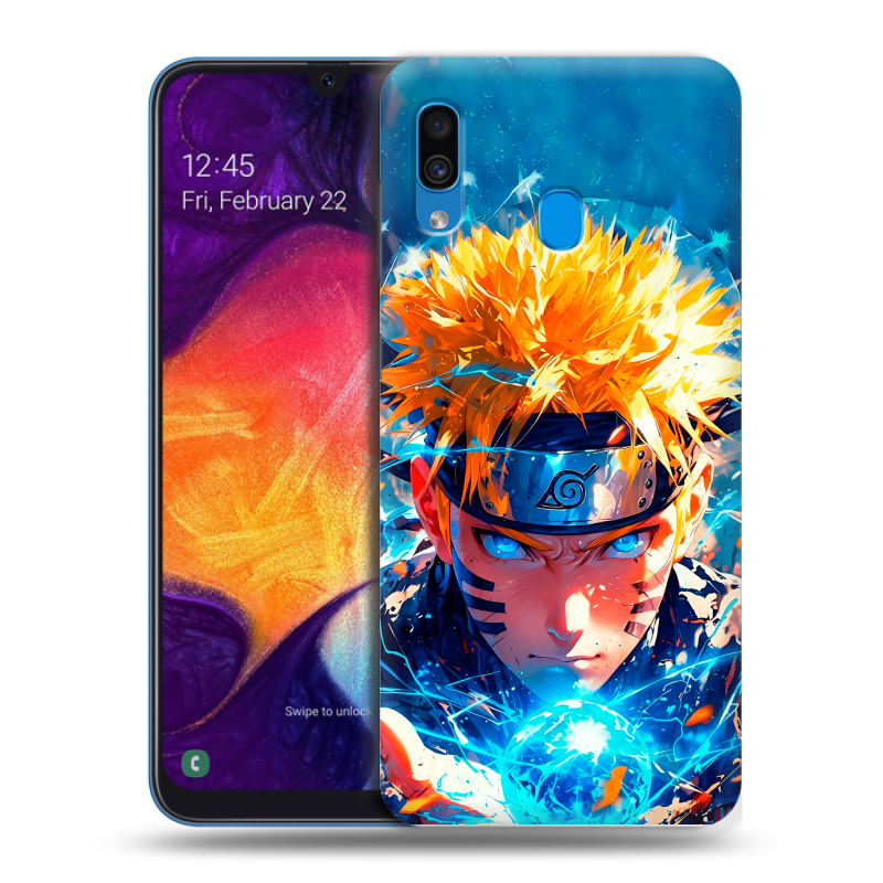 Силиконовый противоударный чехол на Samsung Galaxy A40 с принтом Аниме Наруто Naruto Силиконовый противоударный чехол на Samsung Galaxy A40 с принтом Аниме Наруто Naruto