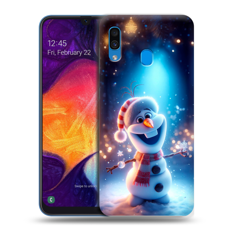 Пластиковый чехол на Samsung Galaxy A40 с принтом Новый год Пластиковый чехол на Samsung Galaxy A40 с принтом Новый год