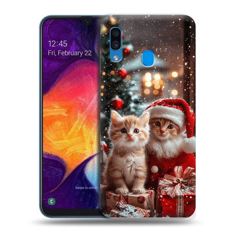 Пластиковый чехол на Samsung Galaxy A40 с принтом Новый год Пластиковый чехол на Samsung Galaxy A40 с принтом Новый год