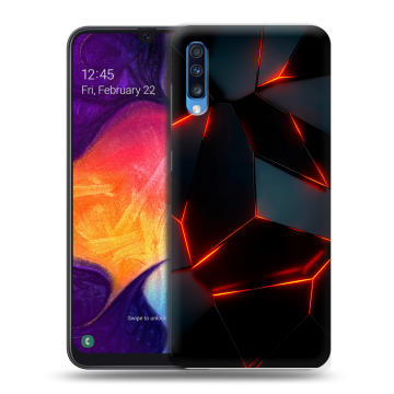 Силиконовый противоударный чехол на Samsung Galaxy A70 с принтом Яркие абстракции Силиконовый противоударный чехол на Samsung Galaxy A70 с принтом Яркие абстракции