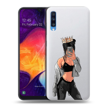 Силиконовый противоударный чехол на Samsung Galaxy A70 с принтом Женские принты Силиконовый противоударный чехол на Samsung Galaxy A70 с принтом Женские принты