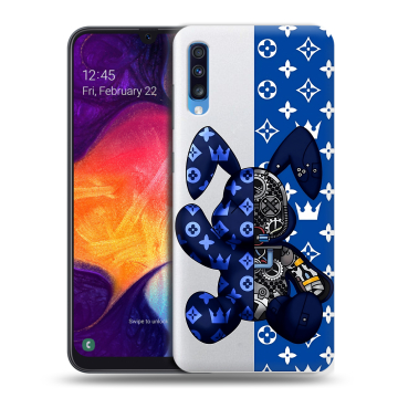 Силиконовый противоударный чехол на Samsung Galaxy A70 с принтом Луи робот Силиконовый противоударный чехол на Samsung Galaxy A70 с принтом Луи робот