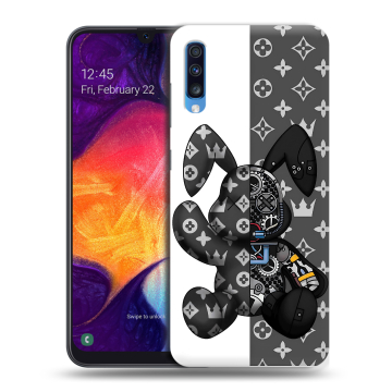 Силиконовый противоударный чехол на Samsung Galaxy A70 с принтом Луи робот Силиконовый противоударный чехол на Samsung Galaxy A70 с принтом Луи робот