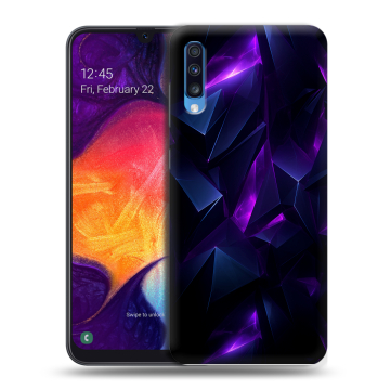 Силиконовый противоударный чехол на Samsung Galaxy A70 с принтом Абстракиция
