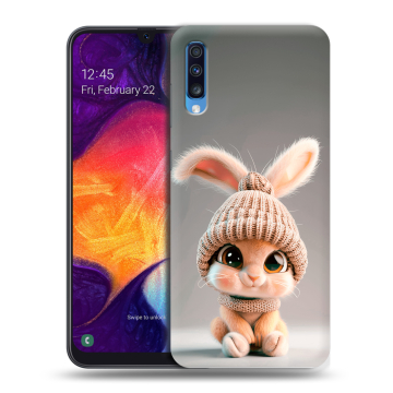 Силиконовый противоударный чехол на Samsung Galaxy A70 с принтом Кролик