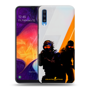 Силиконовый противоударный чехол на Samsung Galaxy A70 с принтом Контер страйк Counter strike Силиконовый противоударный чехол на Samsung Galaxy A70 с принтом Контер страйк Counter strike