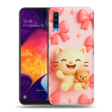 Силиконовый противоударный чехол на Samsung Galaxy A70 с принтом для девочек Силиконовый противоударный чехол на Samsung Galaxy A70 с принтом для девочек