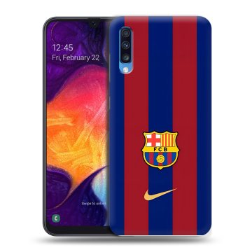 Силиконовый противоударный чехол на Samsung Galaxy A70 с принтом Барселона Barcelona Силиконовый противоударный чехол на Samsung Galaxy A70 с принтом Барселона Barcelona