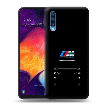 Силиконовый противоударный чехол на Samsung Galaxy A70 с принтом БМВ BMW