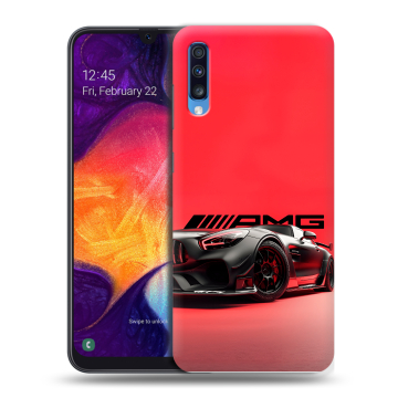 Силиконовый противоударный чехол на Samsung Galaxy A70 с принтом Мерседес Mercedes AMG Силиконовый противоударный чехол на Samsung Galaxy A70 с принтом Мерседес Mercedes AMG
