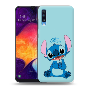 Силиконовый противоударный чехол на Samsung Galaxy A70 с принтом Лило и Стич