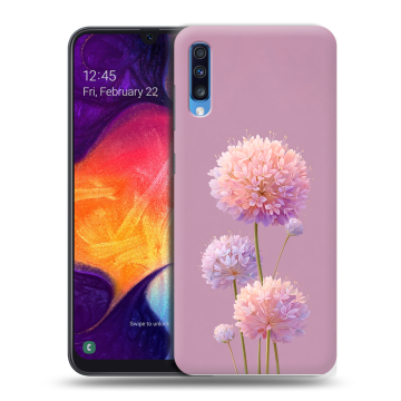 Силиконовый противоударный чехол на Samsung Galaxy A70 с принтом Цветы Силиконовый противоударный чехол на Samsung Galaxy A70 с принтом Цветы