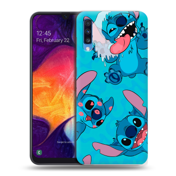 Силиконовый противоударный чехол на Samsung Galaxy A70 с принтом Лило и Стич