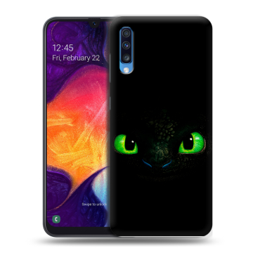 Силиконовый противоударный чехол на Samsung Galaxy A70 с принтом Как приручить дракона Силиконовый противоударный чехол на Samsung Galaxy A70 с принтом Как приручить дракона