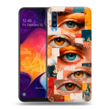 Силиконовый противоударный чехол на Samsung Galaxy A70 с принтом Модный принт Силиконовый противоударный чехол на Samsung Galaxy A70 с принтом Модный принт