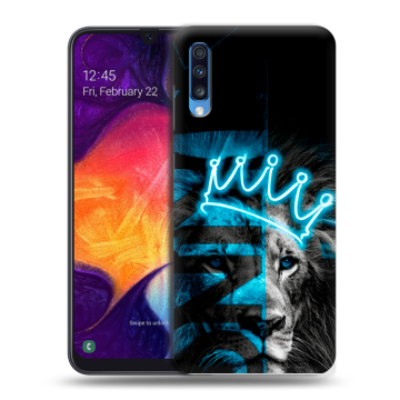 Силиконовый противоударный чехол на Samsung Galaxy A70 с принтом Король лев Силиконовый противоударный чехол на Samsung Galaxy A70 с принтом Король лев