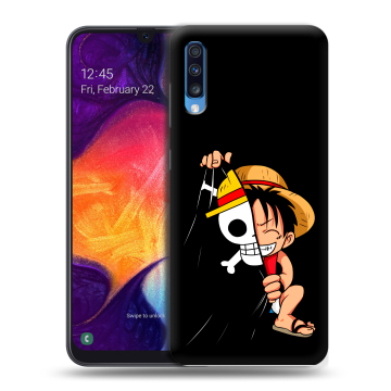 Силиконовый противоударный чехол на Samsung Galaxy A70 с принтом One Piece Ван Пис Силиконовый противоударный чехол на Samsung Galaxy A70 с принтом One Piece Ван Пис