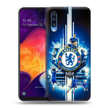 Силиконовый противоударный чехол на Samsung Galaxy A70 с принтом Chelsea Челси Силиконовый противоударный чехол на Samsung Galaxy A70 с принтом Chelsea Челси